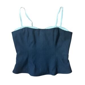 CAARA Black Strapless Bustier Corset Top – Few Moda Size Small